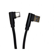 Дата кабель USB 2.0 AM to USB-C 1.0m 2.4A 90° corner black XoKo (XK-CTC-001-BK)