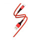 Дата кабель USB 2.0 AM to USB-C 1.0m 2.4A red Denmen (DN-D02T-RD)