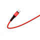 Дата кабель USB 2.0 AM to USB-C 1.0m 2.4A red Denmen (DN-D02T-RD)