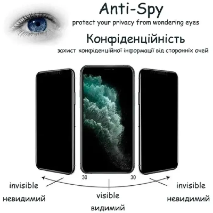 Скло захисне Drobak Apple iPhone 17e Matte Ceramics Anty Spy (151520)