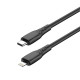 Дата кабель USB-C to Lightning 2.0m PD30W textured PVC black ColorWay (CW-CBPDCL095-BK)