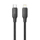 Дата кабель USB-C to Lightning 1.0m PD30W TPE embossed black ColorWay (CW-CBPDCL101-BK)