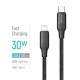 Дата кабель USB-C to Lightning 2.0m PD30W TPE embossed black ColorWay (CW-CBPDCL102-BK)