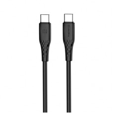 Дата кабель USB-C to USB-C 1.0m 3A 60W textured PVC black ColorWay (CW-CBPDCC094-BK)