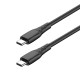 Дата кабель USB-C to USB-C 2.0m 3A 60W textured PVC black ColorWay (CW-CBPDCC095-BK)