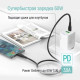 Дата кабель USB-C to USB-C 2.0m 3A 60W textured PVC black ColorWay (CW-CBPDCC095-BK)