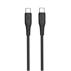 Дата кабель USB-C to USB-C 2.0m 3A 60W textured PVC black ColorWay (CW-CBPDCC095-BK)