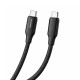Дата кабель USB-C to USB-C 1.0m 3A 60W TPE embossed black ColorWay (CW-CBPDCC101-BK)