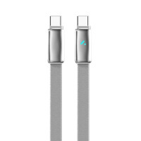 Дата кабель USB-C to USB-C 1.0m 5A 100W ultra-thin gray ColorWay (CW-CBPDCC100-GR)