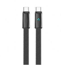 Дата кабель USB-C to USB-C 1.0m 5A 100W ultra-thin black ColorWay (CW-CBPDCC100-BK)