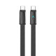 Дата кабель USB-C to USB-C 1.0m 5A 100W ultra-thin black ColorWay (CW-CBPDCC100-BK)