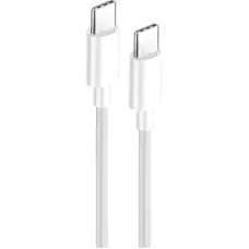 Дата кабель USB-C to USB-C 2.0m 5A 100W zinc alloy braided white ColorWay (CW-CBPDCC099-WT)