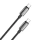 Дата кабель USB-C to USB-C 2.0m 5A 100W zinc alloy braided black ColorWay (CW-CBPDCC099-BK)