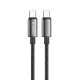 Дата кабель USB-C to USB-C 2.0m 5A 100W zinc alloy braided black ColorWay (CW-CBPDCC099-BK)