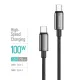 Дата кабель USB-C to USB-C 2.0m 5A 100W zinc alloy braided black ColorWay (CW-CBPDCC099-BK)