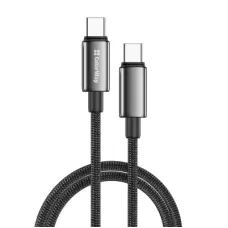 Дата кабель USB-C to USB-C 2.0m 5A 100W zinc alloy braided black ColorWay (CW-CBPDCC099-BK)
