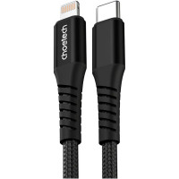 Дата кабель USB-C to Lightning 1.0m PD27W black Choetech (XCL-1030-BK)