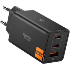 Зарядний пристрій Spigen 2xUSB-C PD + 1xUSB 67W black (ACH09458)