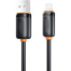 Дата кабель USB 2.0 AM to Lightning 1.0m 3A black XO (NB302-AI.black)