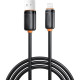 Дата кабель USB 2.0 AM to Lightning 2.0m 3A black XO (NB302-AI-2.black)