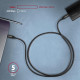 Дата кабель USB-C to USB-C 1.0m v3.2 Gen 1 PD 60W 3A black AXAGON (BUCM3-CM10AB)