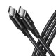 Дата кабель USB-C to USB-C 3.0m v3.2 Gen 1 PD 60W 3A black AXAGON (BUCM3-CM30AB)