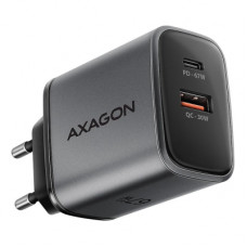 Зарядний пристрій AXAGON 1xUSB-C PD67W + 1xUSB QC4+ PPS gray (ACU-PQ67)