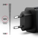 Зарядний пристрій AXAGON 1xUSB-C PD67W + 1xUSB QC4+ PPS display gray (ACU-PQ67D)