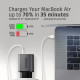 Зарядний пристрій AXAGON 1xUSB-C PD67W + 1xUSB QC4+ PPS display gray (ACU-PQ67D)