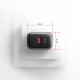 Зарядний пристрій AXAGON 1xUSB-C PD67W + 1xUSB QC4+ PPS display gray (ACU-PQ67D)