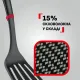 Ополоник Tefal Ingenio+ чорний-червоний (K1980434)