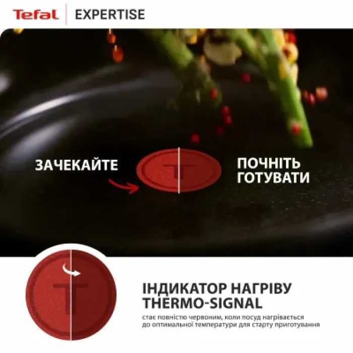 Сковорода Tefal Expertise з кришкою 24см чорний (G3218402)