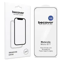 Скло захисне BeCover 10D Motorola Moto G77 Black (715714)