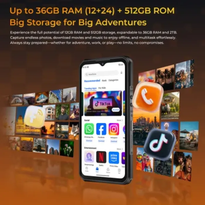 Мобільний телефон OUKITEL WP66 12/512GB Gray (6941749856883)
