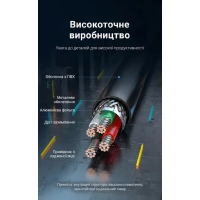 Дата кабель USB 2.0 AM/AF 5.0m PVC black Vention (CBIBJ)