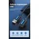 Дата кабель USB 2.0 AM/AF 5.0m PVC black Vention (CBIBJ)