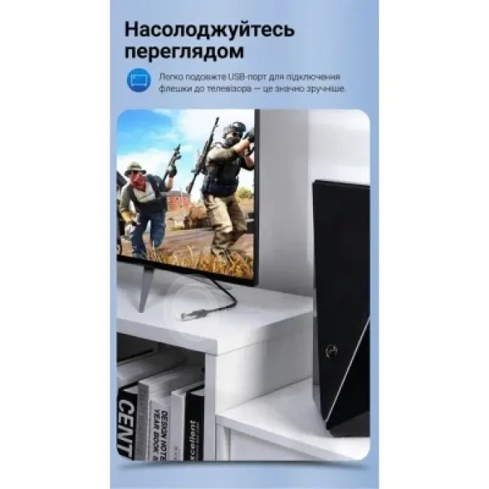 Дата кабель USB 2.0 AM/AF 5.0m PVC black Vention (CBIBJ)