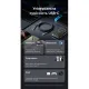 Дата кабель USB-C to USB-C 2.0m 5A nylon braided black Vention (CTYBH)