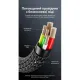 Дата кабель USB-C to USB-C 2.0m 5A nylon braided black Vention (CTYBH)