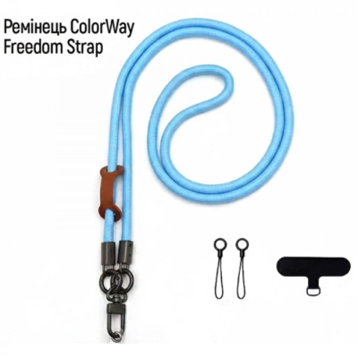 Ремінець для смартфону ColorWay Freedom Strap, sky-blue (CW-SCFS-BU)