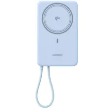 Батарея універсальна Ugreen 10000mAh 30W 1xUSB-C + 15W Magnetic Wireless + cable USB-C blue (65839B)