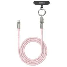 Дата кабель USB-C to USB-C 1.2m 60W pink Ugreen (35510)