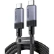 Дата кабель USB-C to USB-C 2.0m 240W 10Gbps braided black Ugreen (95619)