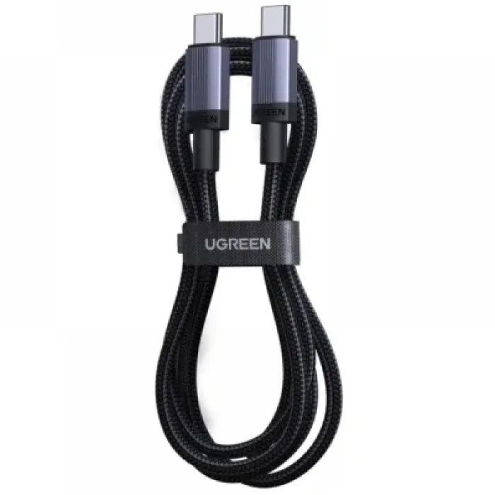 Дата кабель USB-C to USB-C 0.5m 100W 480Mbps black Ugreen (65831)