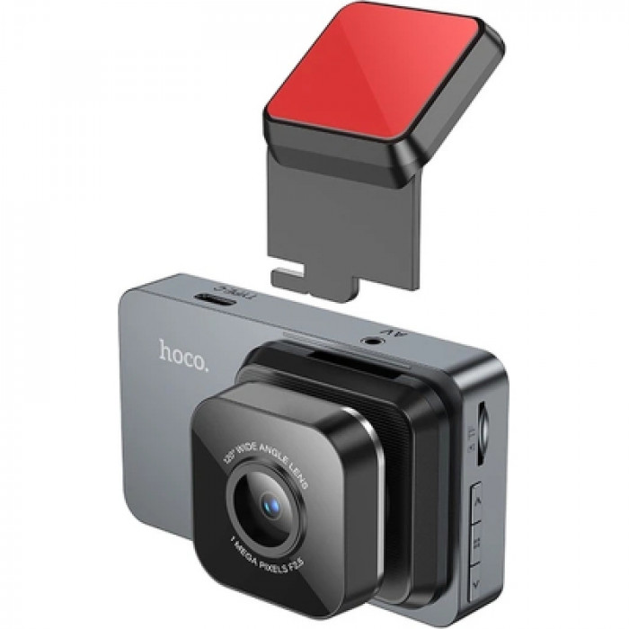 Відеореєстратор HOCO DV9 3-inch screen driving recorder (720P) Metal Gray (6942007633345)