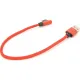 Дата кабель USB 2.0 AM to USB-C 0.25m QC3.0 PD 90° corner braided red Voltronic (YT-USB-TypeC-2.0m/R)