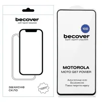 Скло захисне BeCover 10D Motorola Moto G57 Power Black (714856)