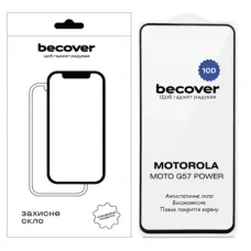 Скло захисне BeCover 10D Motorola Moto G57 Power Black (714856)