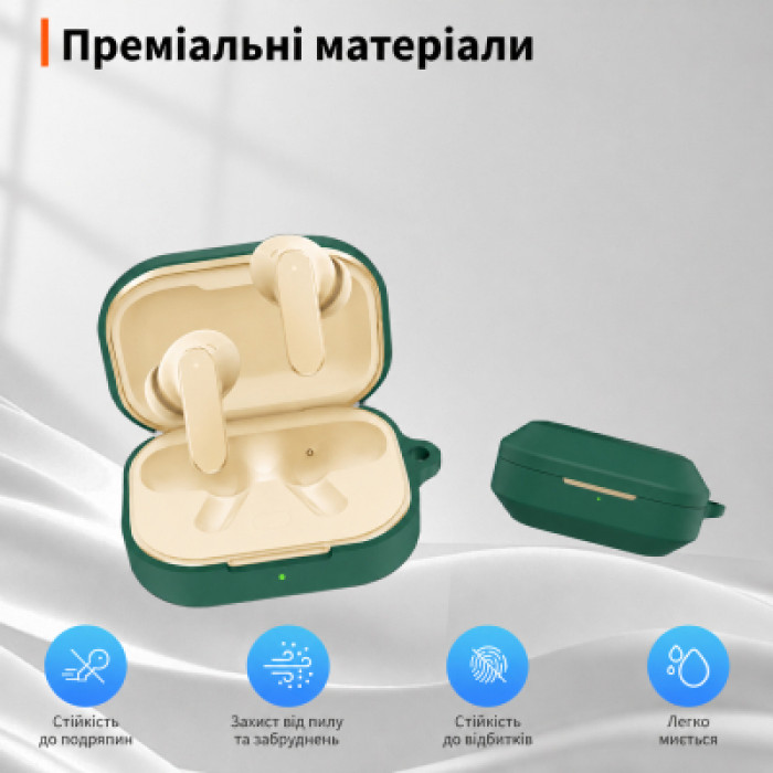 Чехол для наушников BeCover Silicon для Realme Buds Air 8 Green (715899)