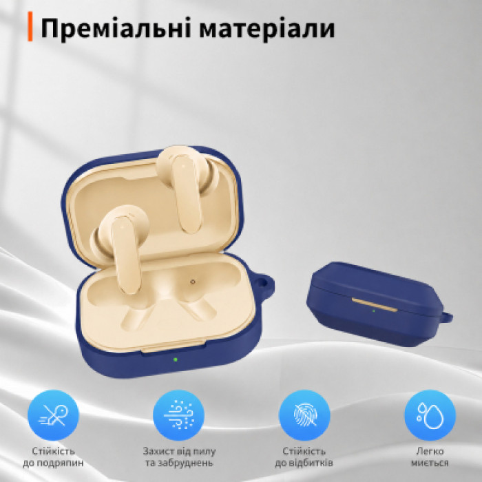 Чохол для навушників BeCover Silicon для Realme Buds Air 8 Blue (715898)
